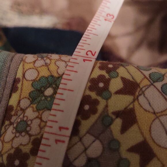 Vera Bradley attache briefcase Paisley Aqua Yellow Floral shoulder strap handle - Picture 12 of 12